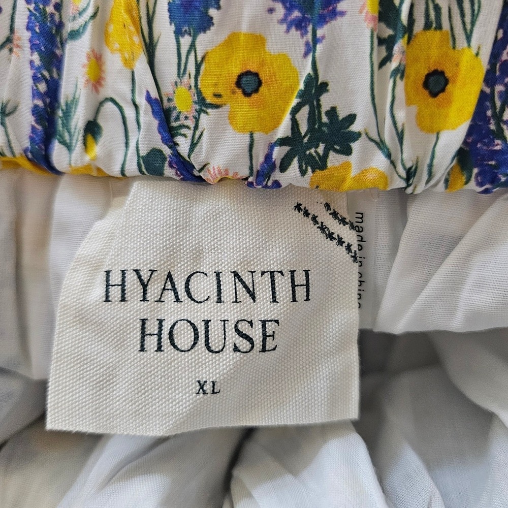 Hyacinth House XL Nicole‎ Floral Maxi Dress Puff Sleeve Open Back Tuckernuck - Picture 4 of 11